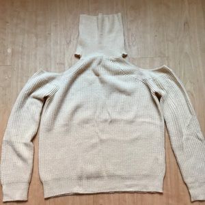 Kendall and Kylie open shoulder sweater.